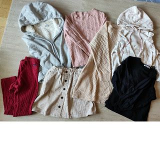 ユニクロ(UNIQLO)の女の子7セット 130cm ユニクロ グローバルワーク等(Tシャツ/カットソー)