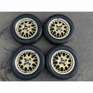 ビービーエス(BBS)の【じょっける様専用 】BBS　希少 ゴールド 13インチ (タイヤ・ホイールセット)