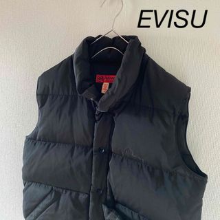 EVISU - 希少 古着 EVISU エヴィス DOWLUCK ダウンベスト ベージュ 36