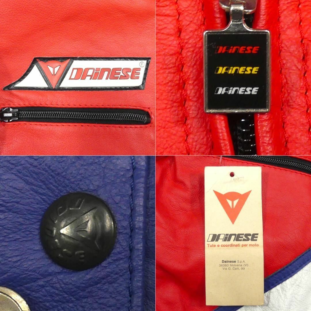 DAINESE ダイネーゼ レザーレーシングスーツ 本革 ツナギ 赤 DAINESE ダイネーゼ レザーレーシングスーツ 本革 ツナギ 赤