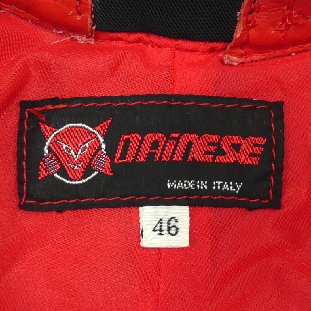 DAINESE ダイネーゼ レザーレーシングスーツ 本革 ツナギ 赤 X7022 自動車/バイクのバイク(装備/装具)の商品写真