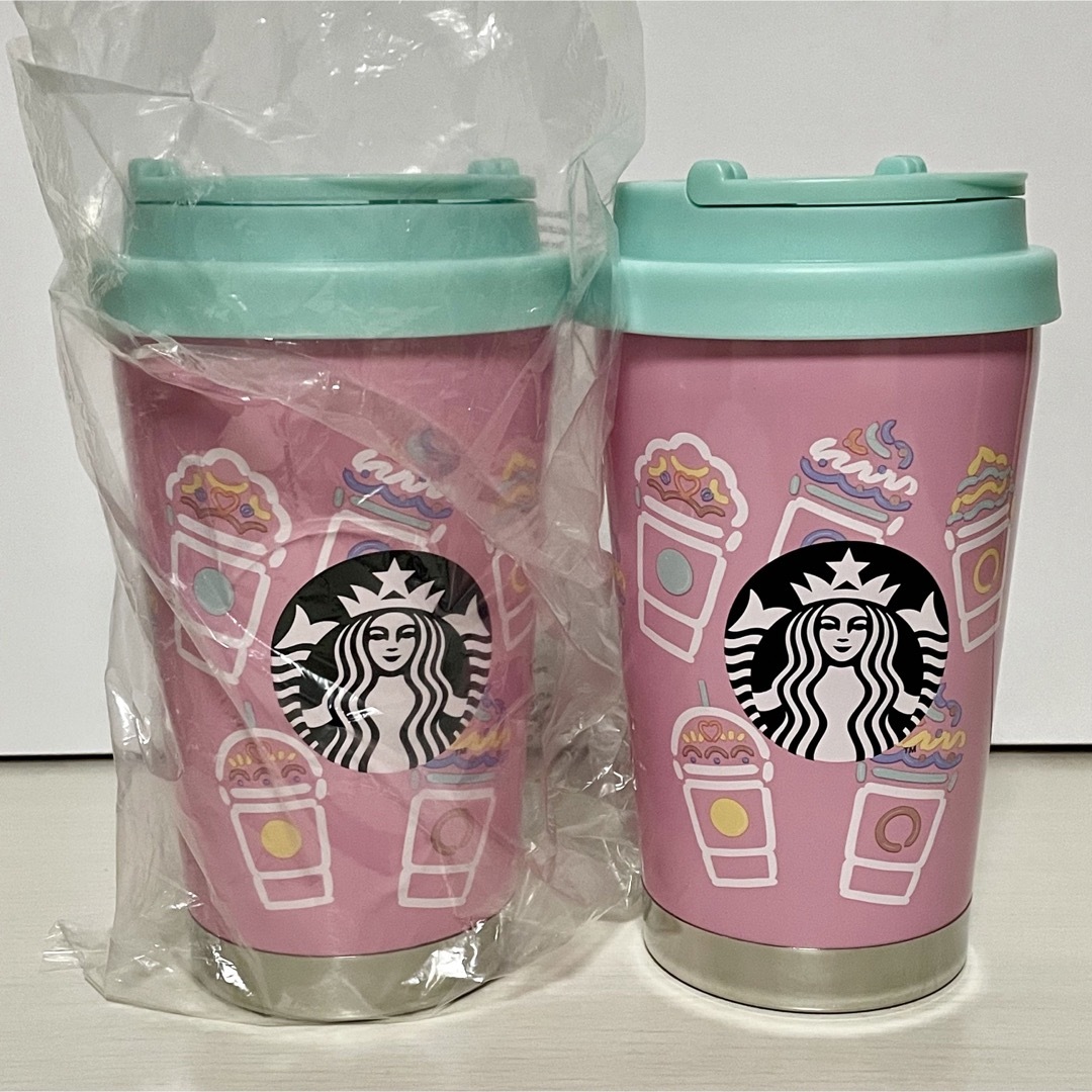 ギフト【新品未使用】Starbucks フラペチーノピンク♡TOGO ロゴ