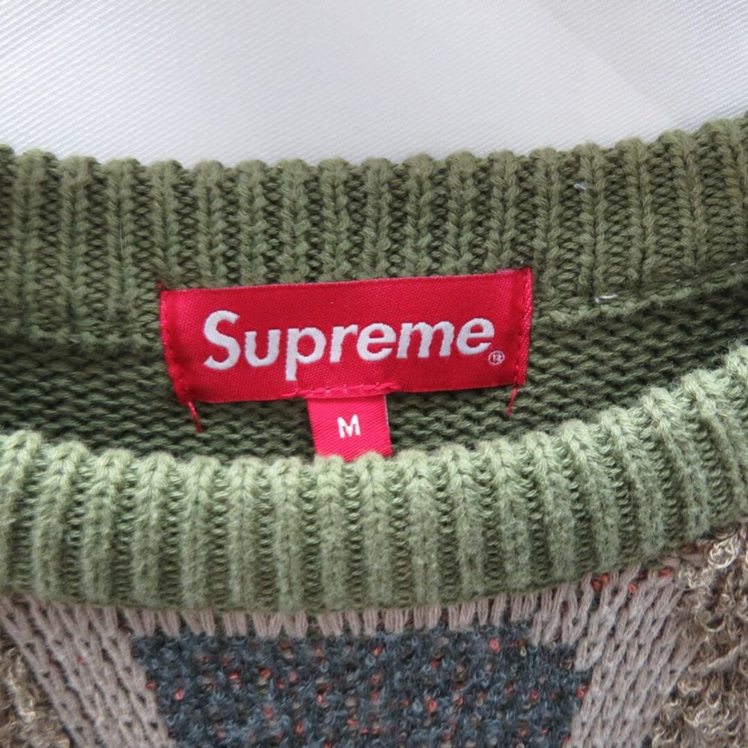 SUPREME 21ss Chenille Logo Sweater SIZE M