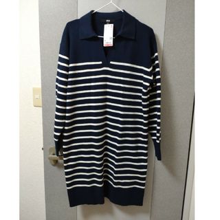 ユニクロ(UNIQLO)のボーダーニットワンピース(その他)