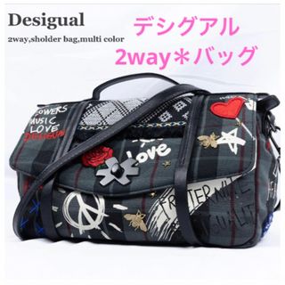 デシグアル(DESIGUAL)の★美品♪個性的な【Desigual】デシグアル＊2way クロスボディバッグ★(ショルダーバッグ)