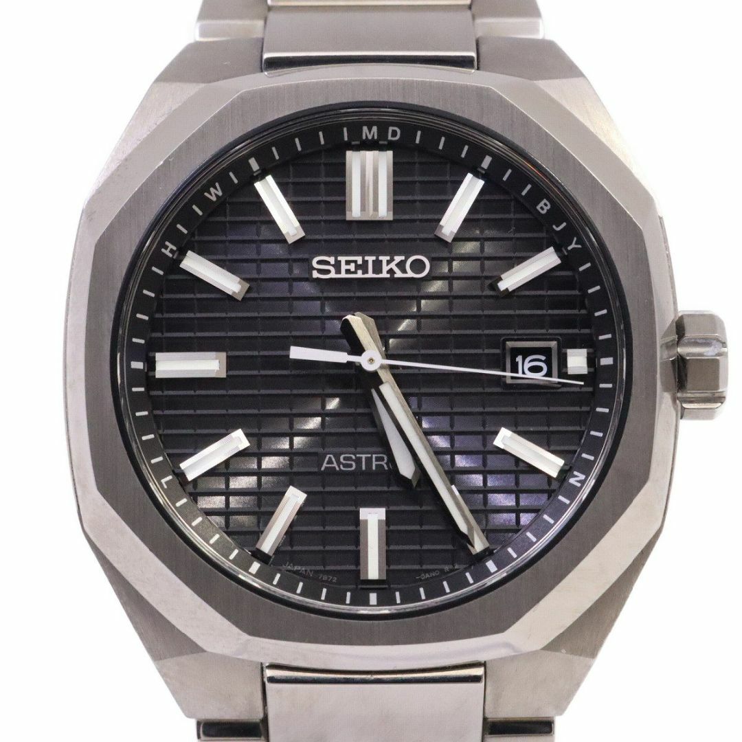SEIKO セイコー アストロン NEXTERシリーズ ソーラー電波 メンズ 腕時計 チタン 黒文字盤 SBXY063 / 7B72-0AF0