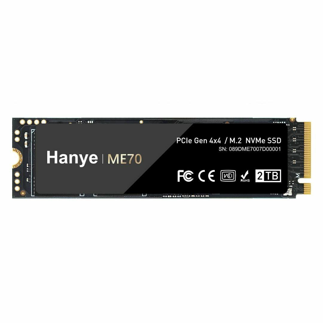 Hanye 内蔵 SSD 2TB【PS5動作確認済み】 PCIe Gen4x4