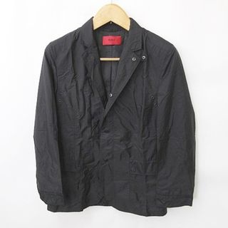 ヒューゴボス(HUGO BOSS)のヒューゴボス HUGO BOSS ジャケット テーラード ストレッチ 黒 44(テーラードジャケット)