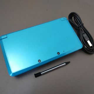 ニンテンドー3DS(ニンテンドー3DS)の安心の整備済み！◆任天堂3DS 中古本体◆ライトブルー◆28(携帯用ゲーム機本体)