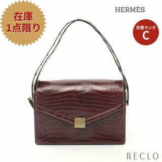 エルメス(Hermes)の ショルダーバッグ クロコダイル ダークパープル ゴールド金具(ショルダーバッグ)