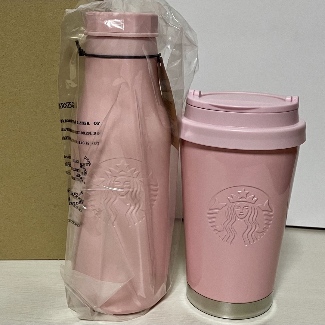 【新品未使用】Starbucks パールピンクセット♡タンブラー＆ボトル♡starbucksjapan