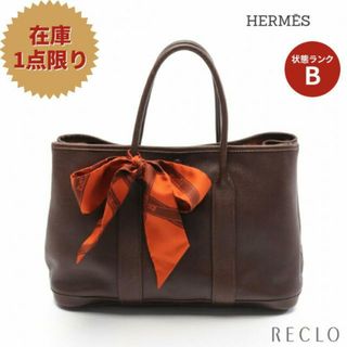 エルメス(Hermes)のガーデンツイリーTPM ボルデュックリボン ハバナ ハンドバッグ トートバッグ ヴォーガリバー ダークブラウン シルバー金具 □I刻印(トートバッグ)