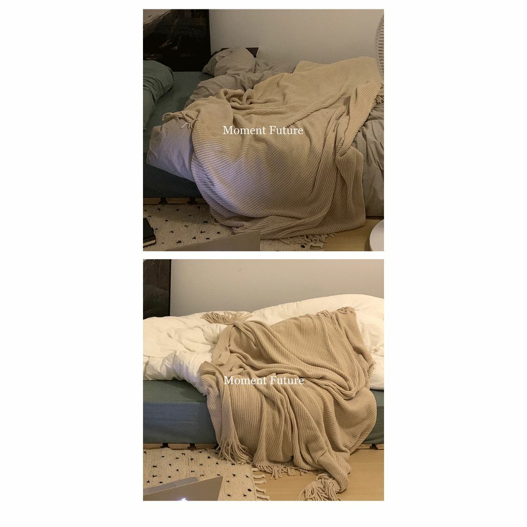 ZARA HOME - MomentFuture ソフト ローゲージ フリンジ 大判 ブランケット 毛布 ZARA HOME - MomentFuture ソフト ローゲージ フリンジ 大判