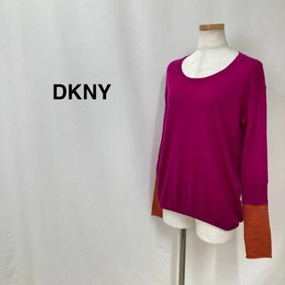 ダナキャランニューヨーク(DKNY)の★大人気★DKNY  袖切り替えハイゲージニット ピンク レディース(ニット/セーター)