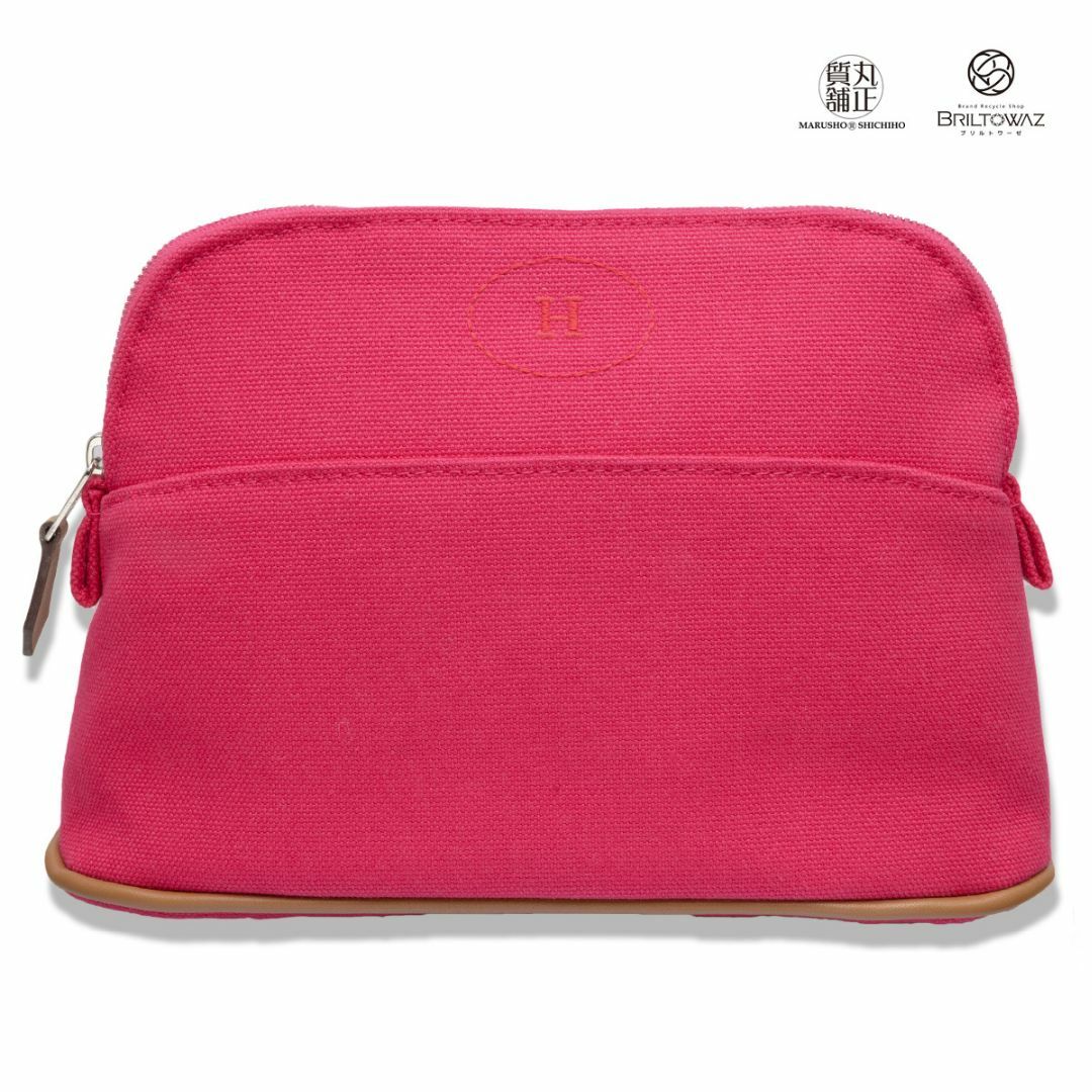 Hermes - エルメス ボリードポーチ 20 ミニ ハイビスカス コットン