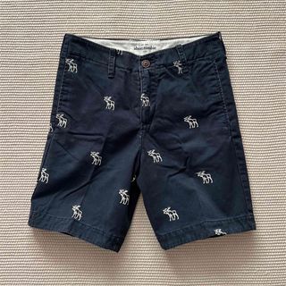 アバクロンビーアンドフィッチ(Abercrombie&Fitch)の【美品】abercrombieKIDS ネイビー ハーフパンツ 14(155)(パンツ/スパッツ)