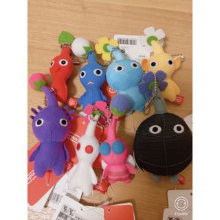 ニンテンドウ(任天堂)のマスコット PIKMIN　紫、赤、青、黄、羽、白、岩、氷　ピクミン(キャラクターグッズ)