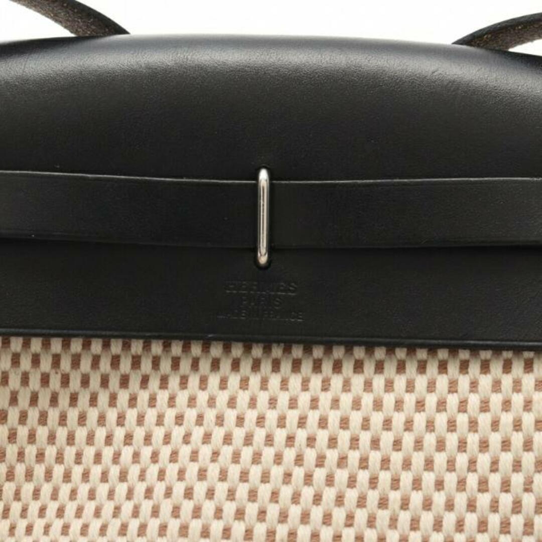 エールバッグTPM ショルダーバッグ トワルGM レザー アイボリー ブラック シルバー金具 □H刻印