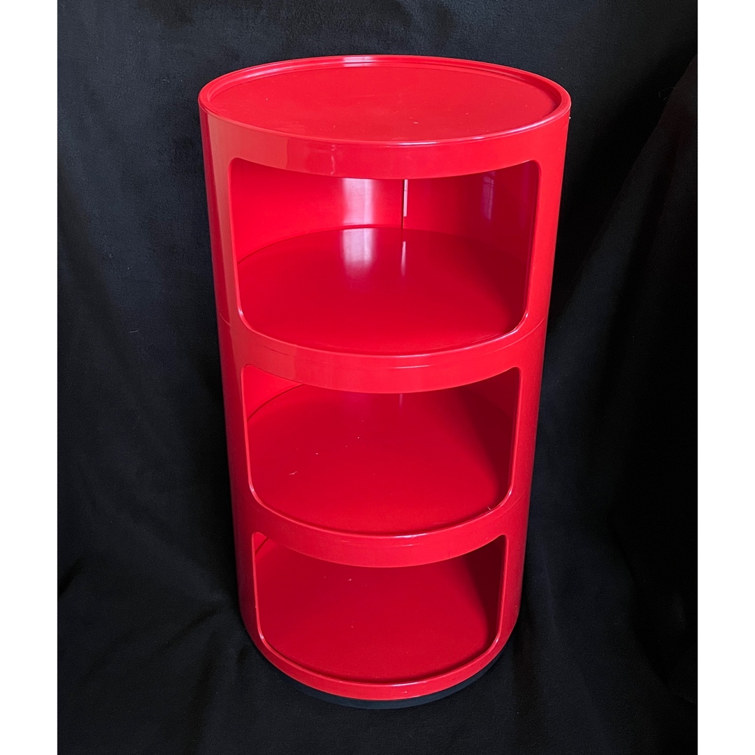 kartell - カルテル コンポニビリ レッド 赤 3段 Kartell Componibili