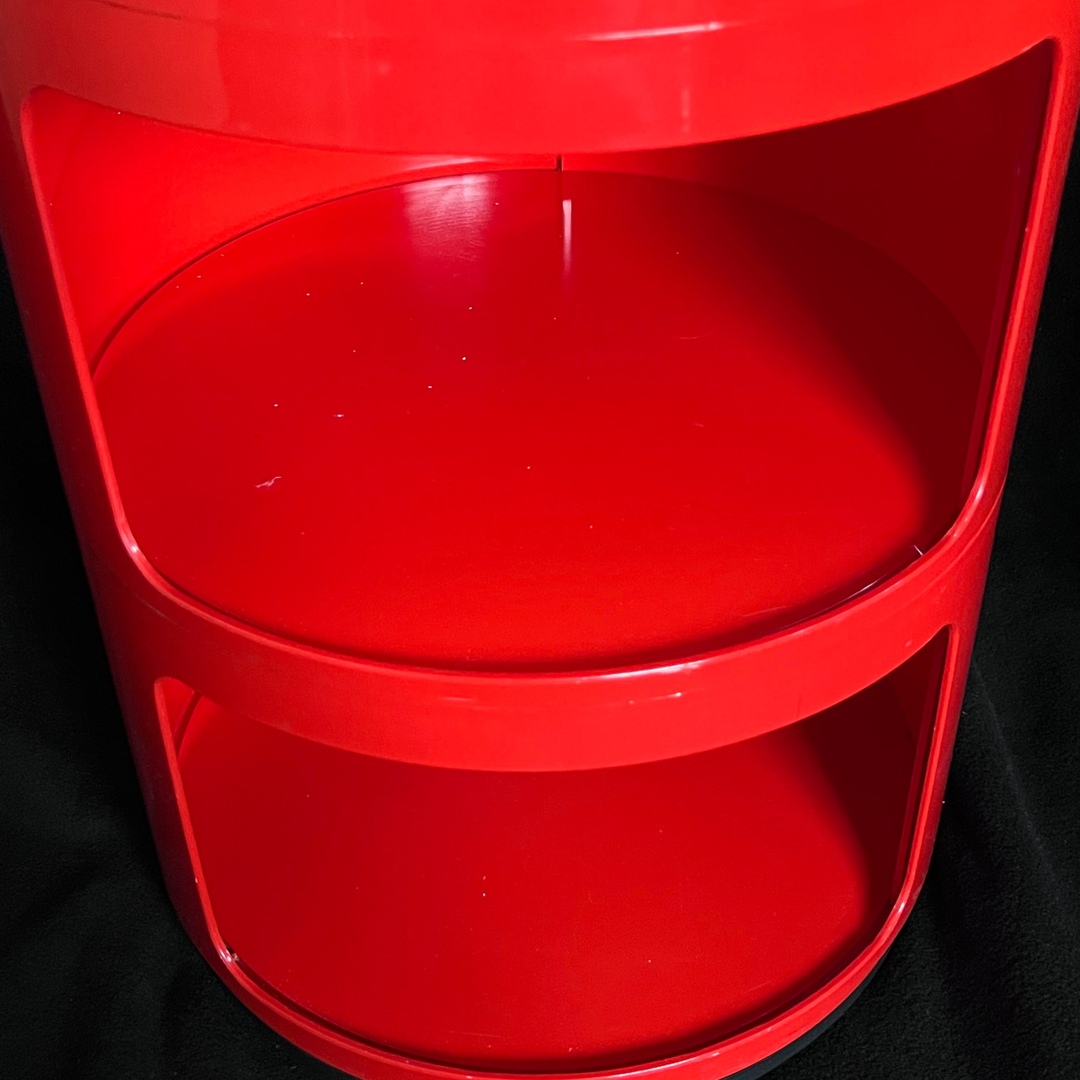 kartell - カルテル コンポニビリ レッド 赤 3段 Kartell Componibili