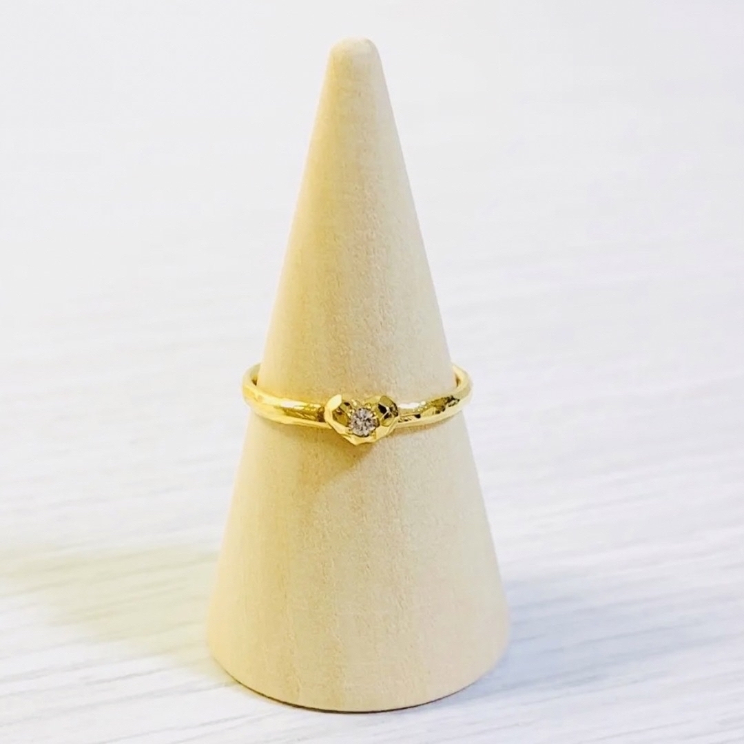 【新品・未使用】CASUCA figu K18YG ダイヤモンドリング #11 レディースのアクセサリー(リング(指輪))の商品写真