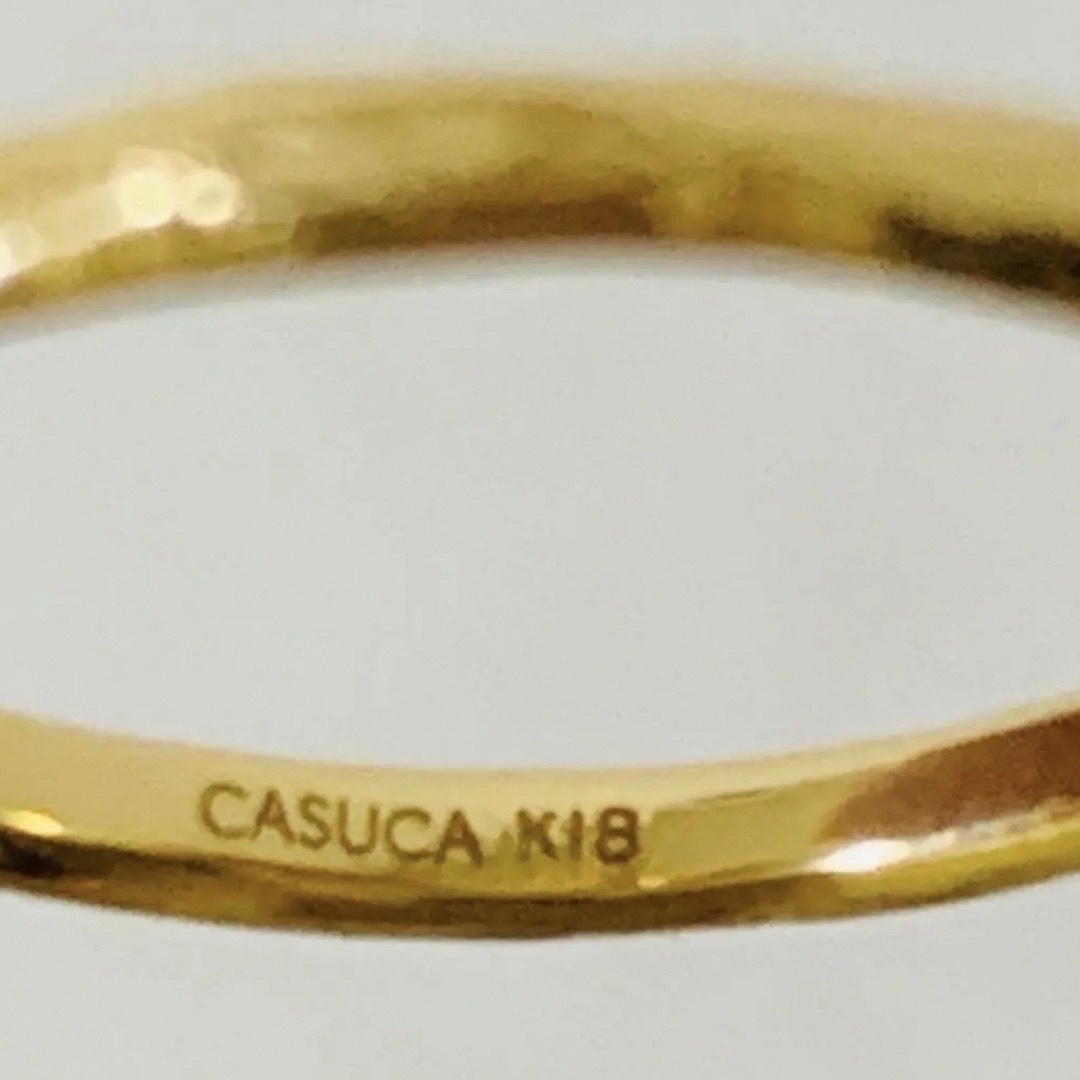 【新品・未使用】CASUCA figu K18YG ダイヤモンドリング #11 レディースのアクセサリー(リング(指輪))の商品写真