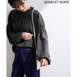 アダムエロぺ(Adam et Rope')の【ADAM ET ROPE】マットサテンボリュームスリーブブラウス(シャツ/ブラウス(長袖/七分))