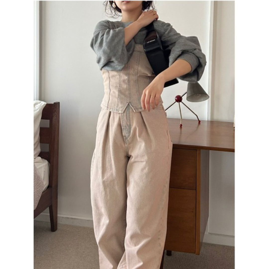 Lily Brown - LILY BROWN 2wayタックワイドデニムパンツ 新品タグ付の