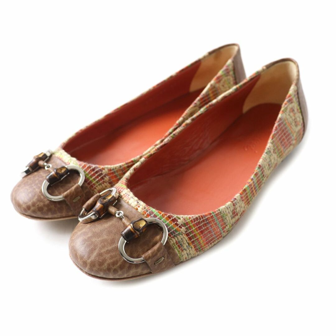 Gucci - 美品☆GUCCI グッチ 234959 ホースビット金具付 GG柄 ラフィア