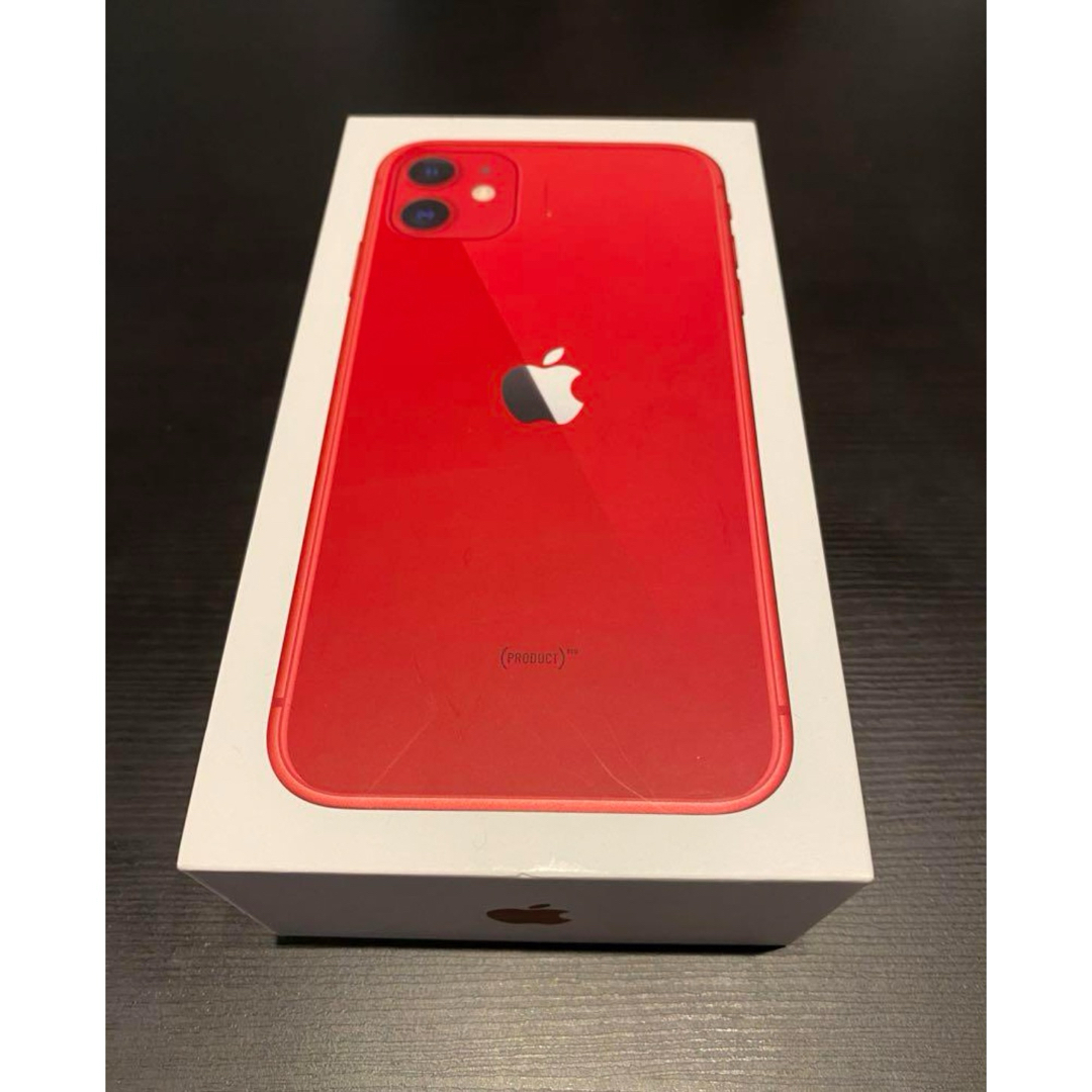 iPhone 11 (PRODUCT)RED 128 GB SIMフリーの通販 by H's shop｜ラクマ