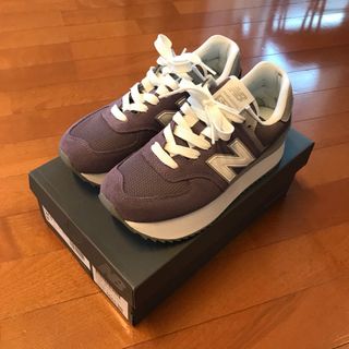 ゴーナナヨン(574（New Balance）)のNew Balance WL574ZSM パープル　24.5センチ(スニーカー)