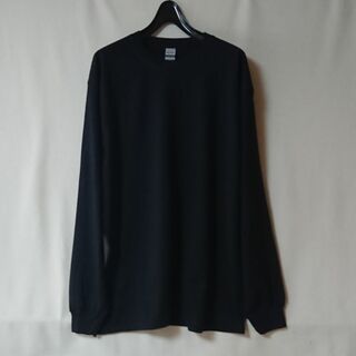 【新品】GILDAN 2400　6.0oz長袖Tシャツ（ブラック）L(Tシャツ/カットソー(半袖/袖なし))