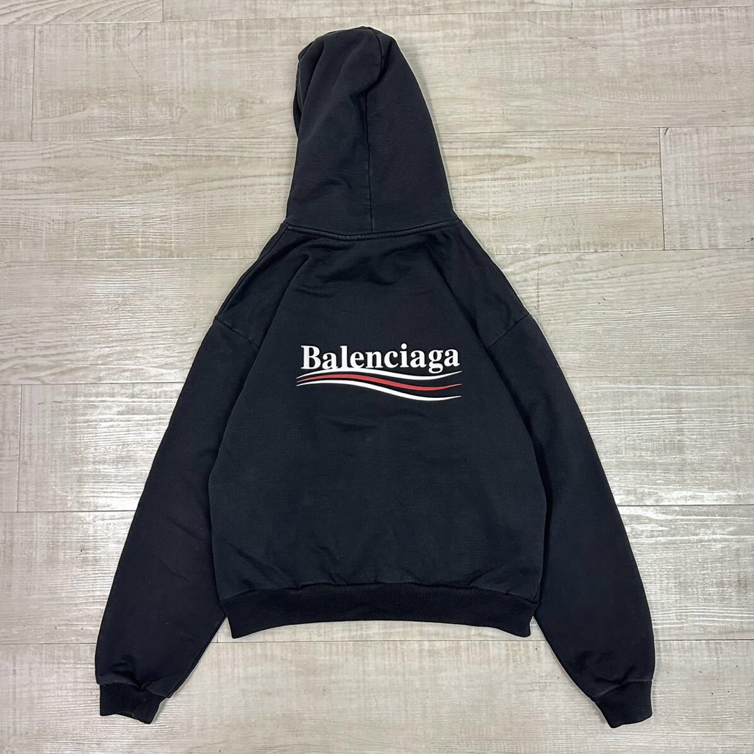 BALENCIAGAバレンシアガ　ロゴフーディパーカー