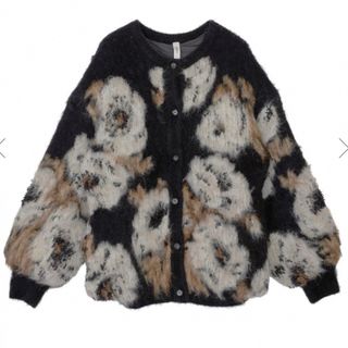 アメリヴィンテージ(Ameri VINTAGE)のVERONICA JACQUARD KNIT CARDIGAN(カーディガン)