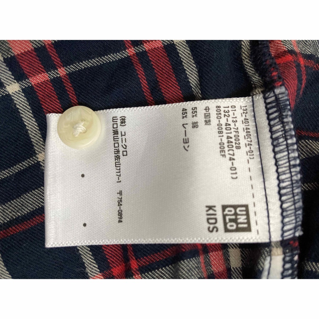 UNIQLO(ユニクロ)のユニクロ　ブラウス　140 キッズ/ベビー/マタニティのキッズ服女の子用(90cm~)(ブラウス)の商品写真