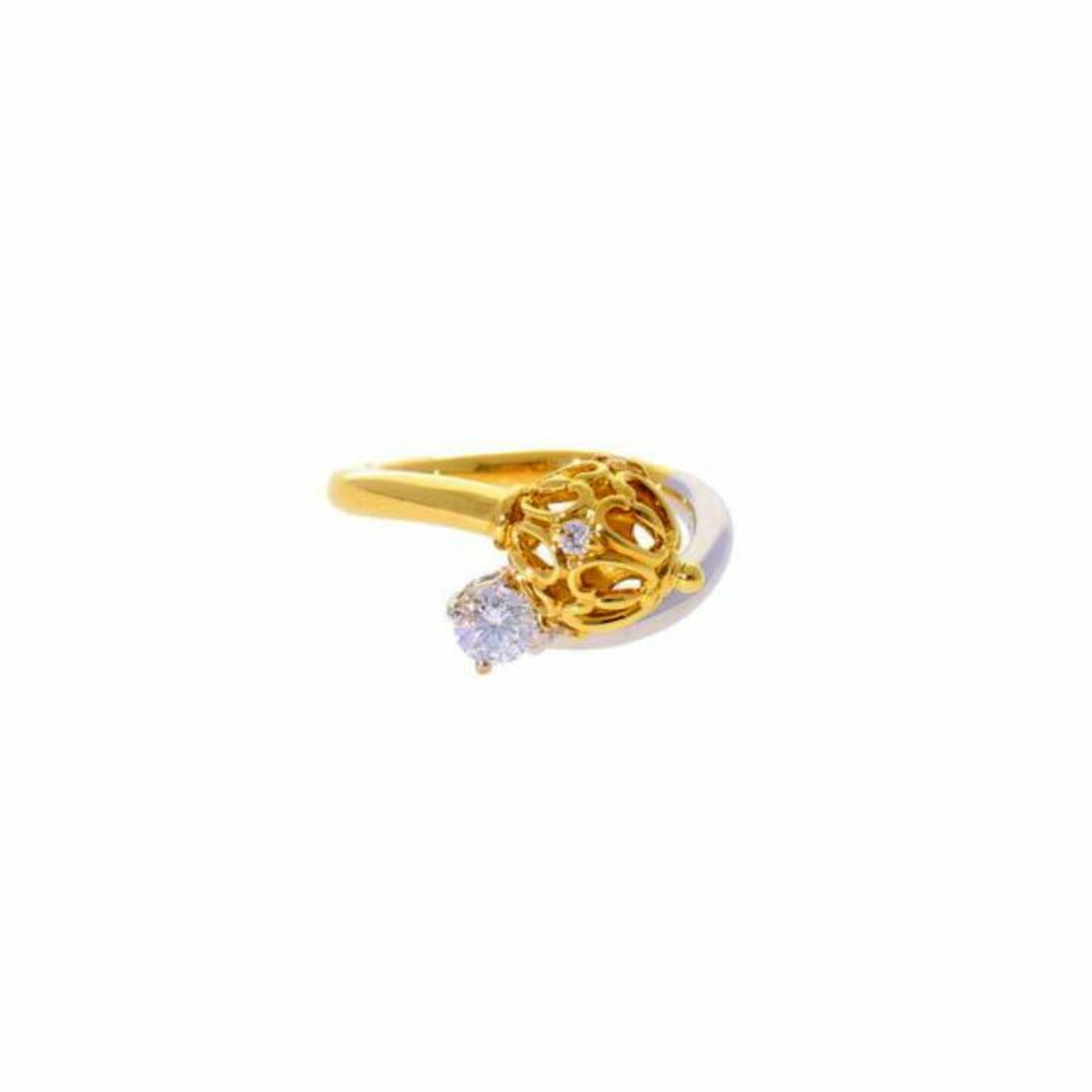 <br>星の砂/K18/Pt900ダイヤリング0.28ct/#8.5/リング/Aランク/69