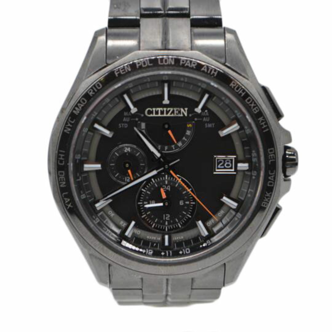 <br>CITIZEN シチズン/シチズンアテッサエコドライブ電波ソーラーチタン/H820-T023991/971******/メンズ時計/Bランク/89メンズ