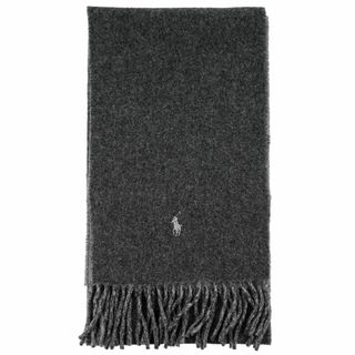 ポロラルフローレン(POLO RALPH LAUREN)のPOLO RALPH LAUREN ポロラルフローレン マフラー 2023年-2024年秋冬新作 PC0455 Classic Reversible Scarf 男女兼用 リバーシブル 036 ダークグレー×ライトグレー(マフラー)