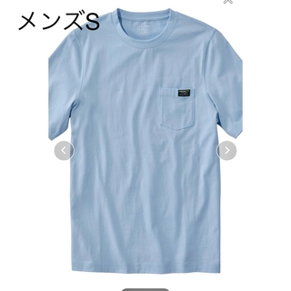 エルエルビーン(L.L.Bean)のL.L.Bean 半袖Tシャツ　メンズS 水色(Tシャツ/カットソー(半袖/袖なし))
