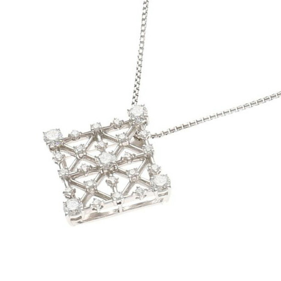 <br>K18WGダイヤネックレス0.72ct/ネックレス/ABランク/75