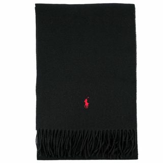 ポロラルフローレン(POLO RALPH LAUREN)のPOLO RALPH LAUREN ポロラルフローレン マフラー 2023年-2024年秋冬新作 PC0476 Recycled Wool Muffler 男女兼用 001 ブラック(マフラー)