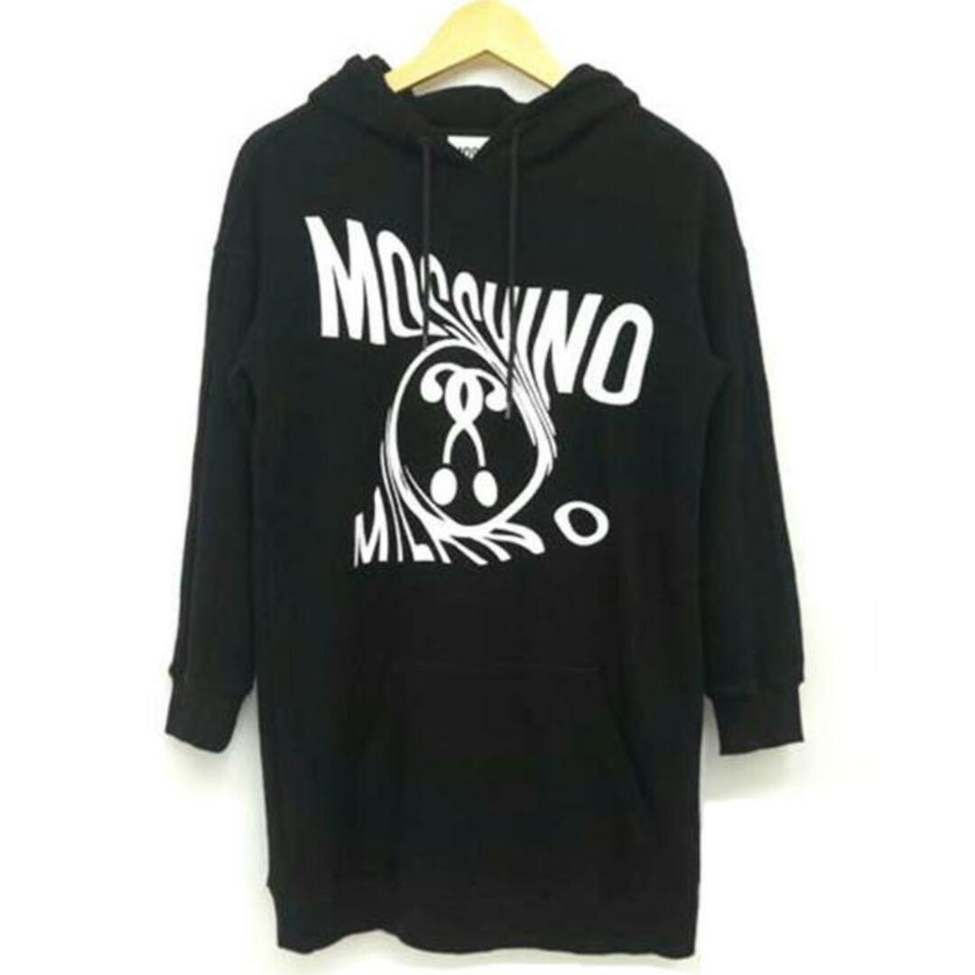 <br>MOSCHINO モスキーノ/ロゴパーカー BLK/WHT/KK7221150/I/36 /メンズインナー/Bランク/09