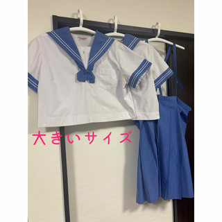 熊本市内市立中学夏セーラー服上下セット　ぽっちゃりタイプ