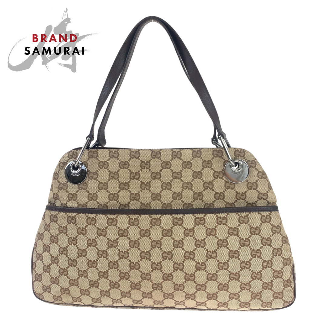 美品 GUCCI グッチ GG柄 ブラウン 茶 GGキャンバス 121023 美品 GUCCI グッチ GG柄 ブラウン 茶 GGキャンバス 121023