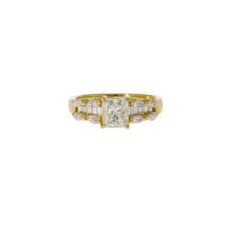 <br>【鑑定会】K18ダイヤリング1.018/0.61ct/#11/リング/Aランク/59【中古】(リング(指輪))