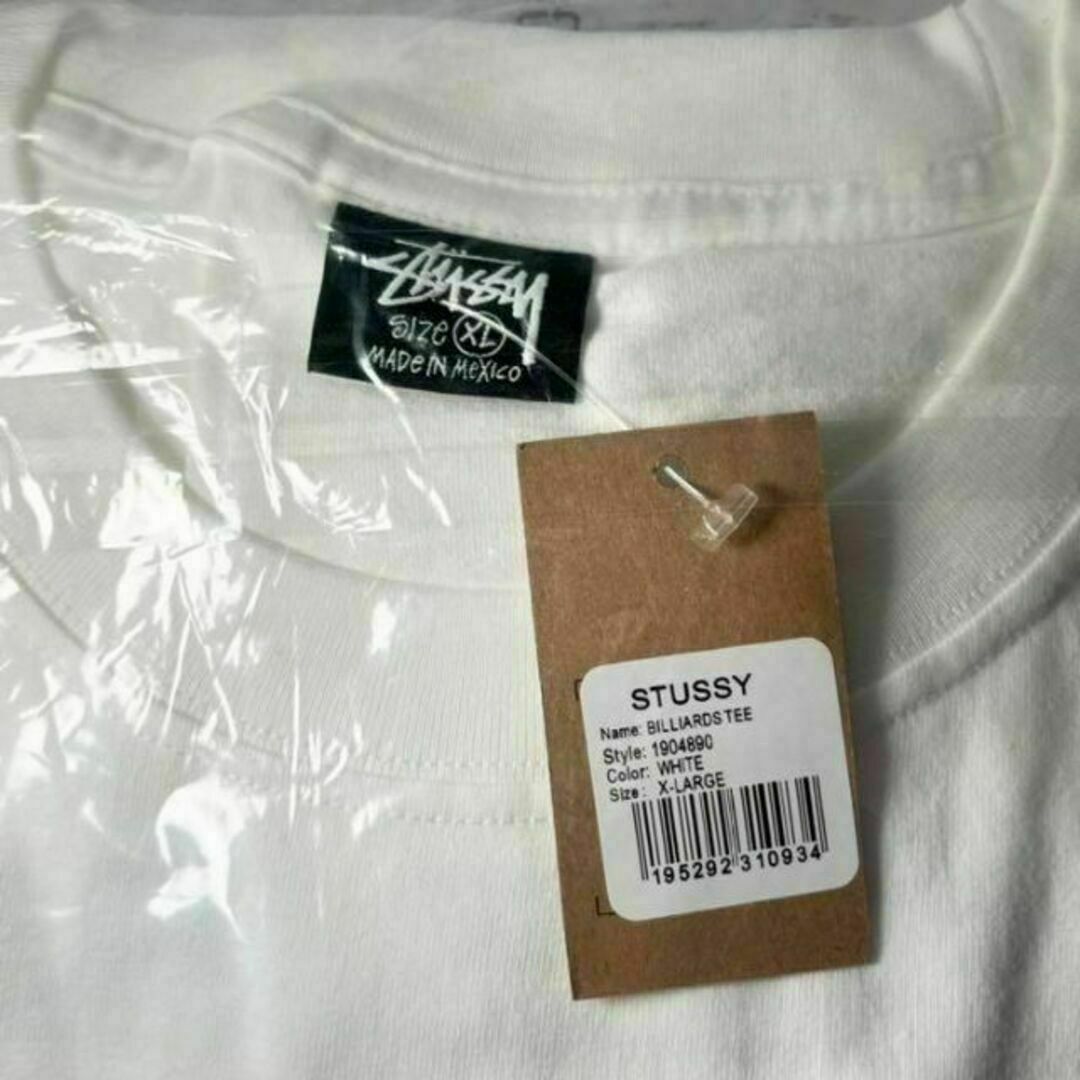 【新品】stussy Tシャツ　サイズXL ホワイト 8ボール