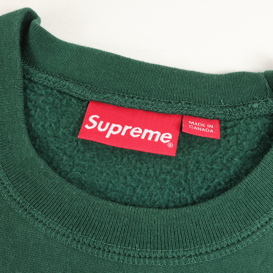 Supreme シュプリーム スウェット サイズ:L 18AW ボックスロゴ クルーネック スウェットシャツ Box Logo Crewneck Sweatshirt ダークグリーン トップス トレーナー【メンズ】