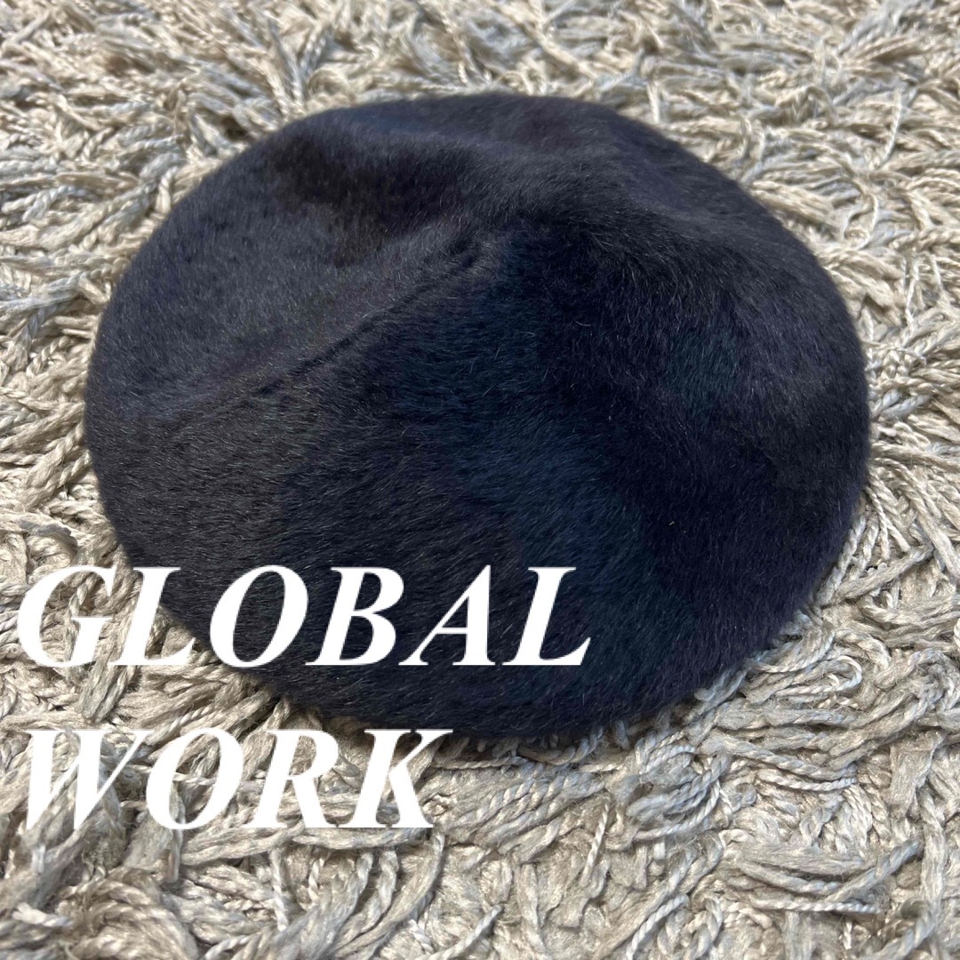 グローバルワーク、ベレー帽 黒、GLOBAL WORK - ハンチング