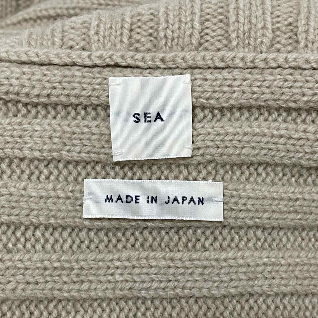 SEA - 完売品 SEA ラムウールカシミヤ5ゲージタートルニット プル SEA - 完売品 SEA ラムウールカシミヤ5ゲージタートルニット プル