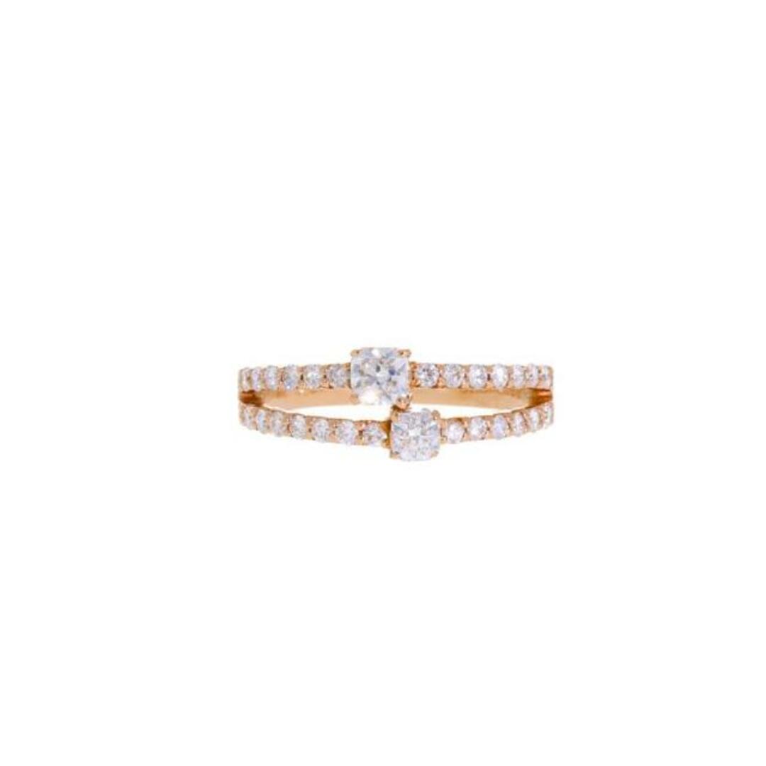 <br>K18ダイヤリング0.21/0.13/0.35ct/#10.5/リング/Aランク/75アクセサリー